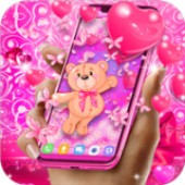 ̩���ܰ��Ķ�̬��ֽ(Teddy bear love hearts live wall)
