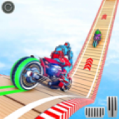 ������Ħ�г��ؼ�(Robot Bike Stunt)