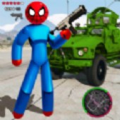 ֩�붤��Ӣ��(Spider Stickman Rope Hero)