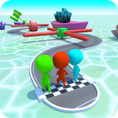 ɳ̲Ȥζ�ܲ�(Fun mask Run on beach)