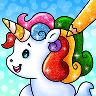 ��������������(Unicorn Glitter Coloring)
