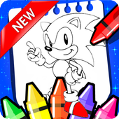 ������ɫ�ʹ��Ӣ��(Soni Coloring and hedgehog)������ͼ��