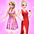 �����Ǻ�ɫ��װ��ױ(Sisters Red Dress Up Makeup)